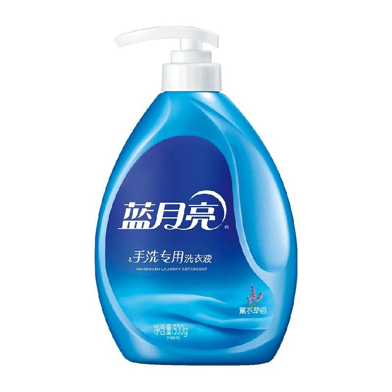 天猫 蓝月亮手洗洗衣液按压瓶按压式手洗专用内衣洗衣液薰衣草香1斤装 1件 .