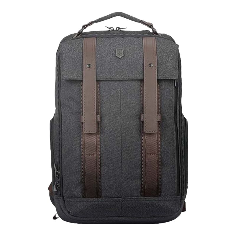 京东直供 维氏（VICTORINOX）瑞士军刀都市建筑师系列商务电脑包通勤双肩包14英寸602843灰棕色