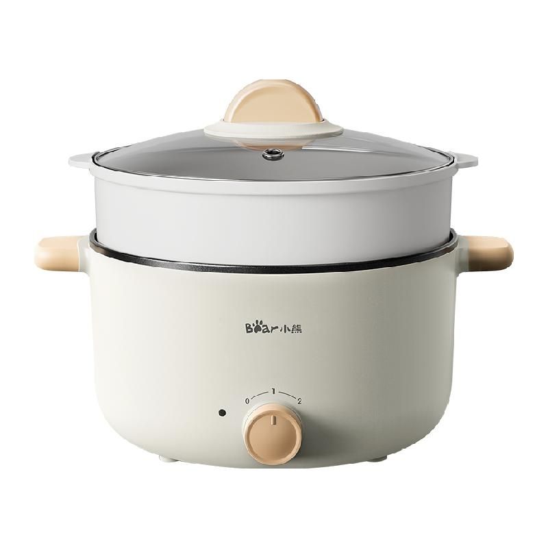 天猫 小熊电煮锅多功能一体家用3L蒸煮煎涮宿舍学生煮面锅电火锅小电锅 3L基础款 .