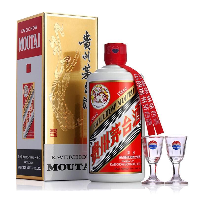 天猫 贵州茅台酒飞天茅台53度500ml酱香白酒送礼 .