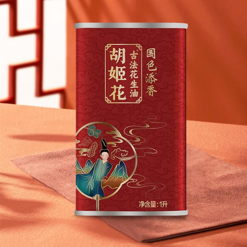天猫 胡姬花古法花生油铁罐装1L炒菜烹饪宿舍用食用油 1升 .