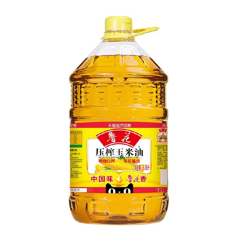 天猫 鲁花压榨玉米油6.38L物理压榨健康 食用油营养家用 无规格