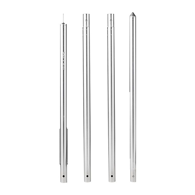 京东直供 伯希和天幕杆铝合金帐篷门厅杆子加粗加厚4节支撑配件16106206银色2.4m