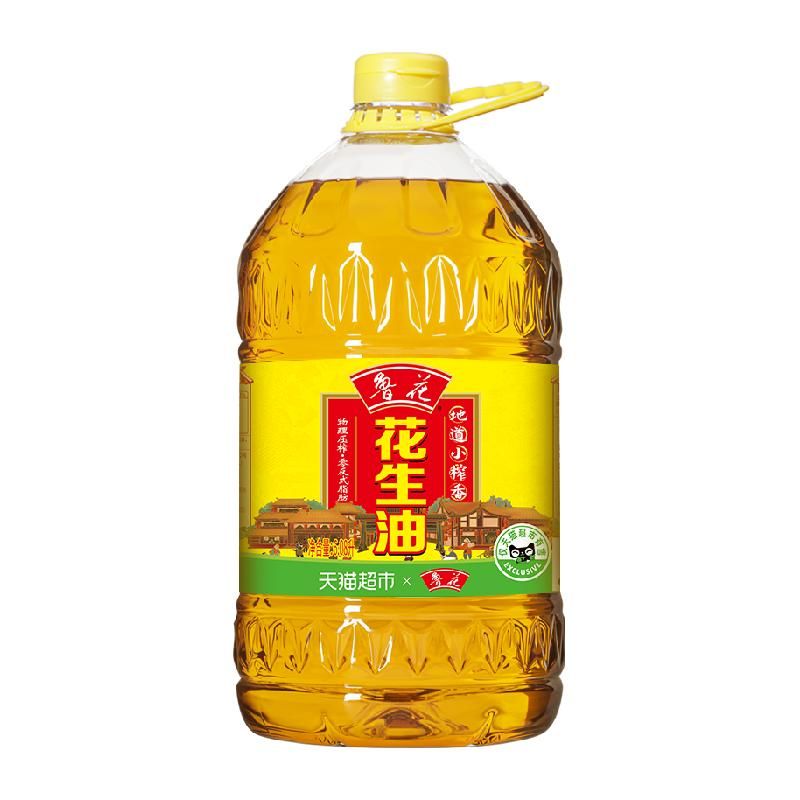 天猫 鲁花地道小榨香花生油6.08L厨房食用油物理压榨实惠大桶装 无规格