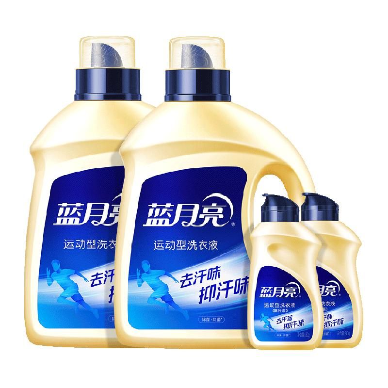 天猫 蓝月亮洗衣液运动型4.16kg除菌抑菌去汗味运动服清洗剂套装整箱批 无规格