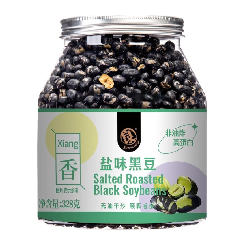 天猫 良一黑豆即食328g盐炒原味香酥脆豆子孕妇干炒下酒零食小吃休闲 .