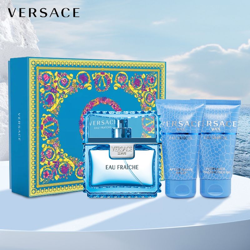 范思哲 VERSACE 云淡风轻香水限量礼盒套装（香水50ml+沐浴乳50ml+须后乳50ml）节日生日礼物送男友  积分兑换