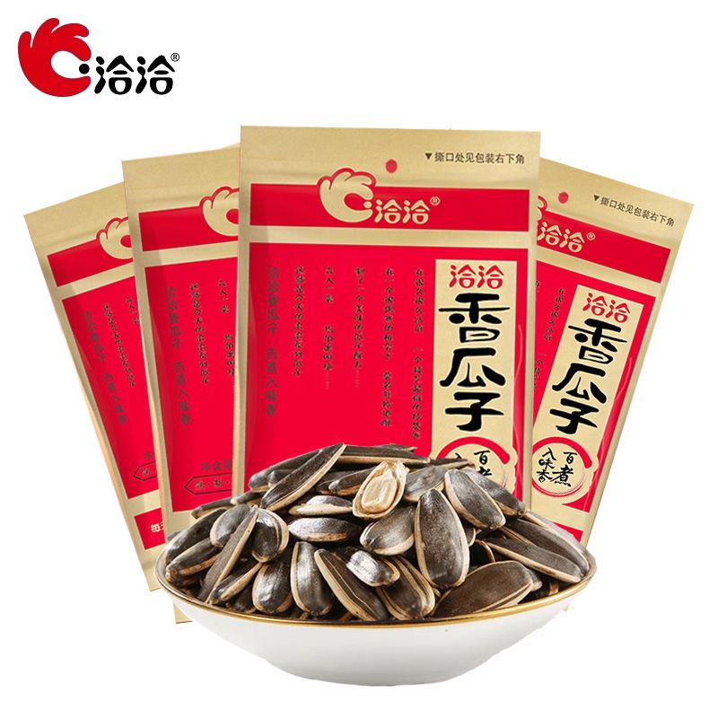洽洽 瓜子五香味瓜子葵花籽炒货零食炒货香瓜子55g*4袋