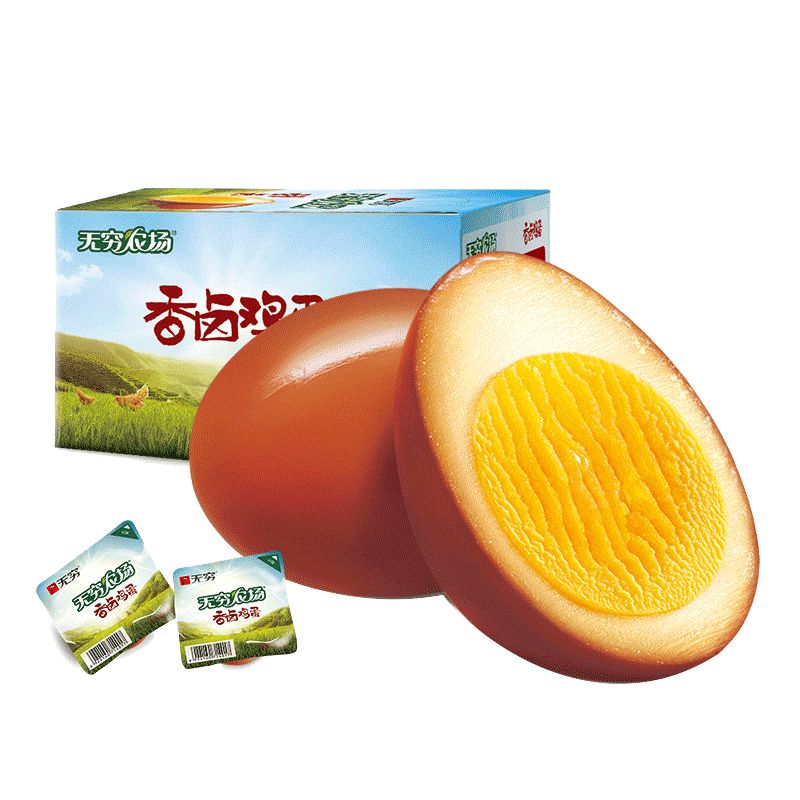 京东直供 无穷香卤鸡蛋480g办公室小吃零食卤蛋休闲食品