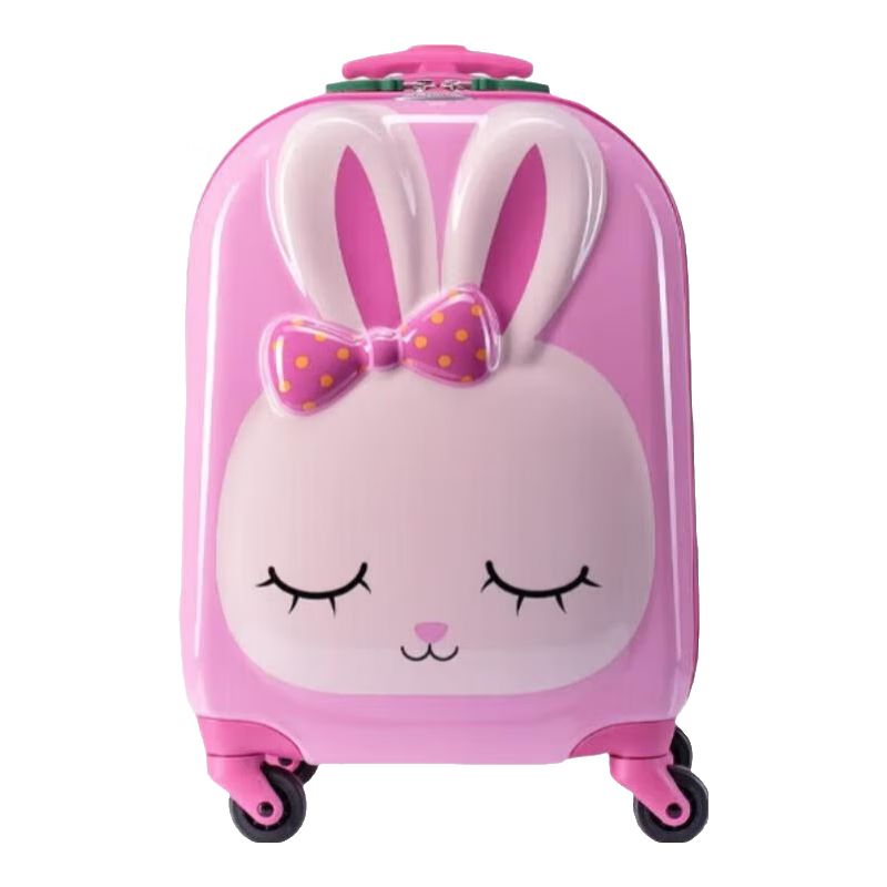 京东直供 新秀丽（Samsonite）行李箱16英寸拉杆箱粉色小兔子儿童旅行箱包U22拉链箱登机箱