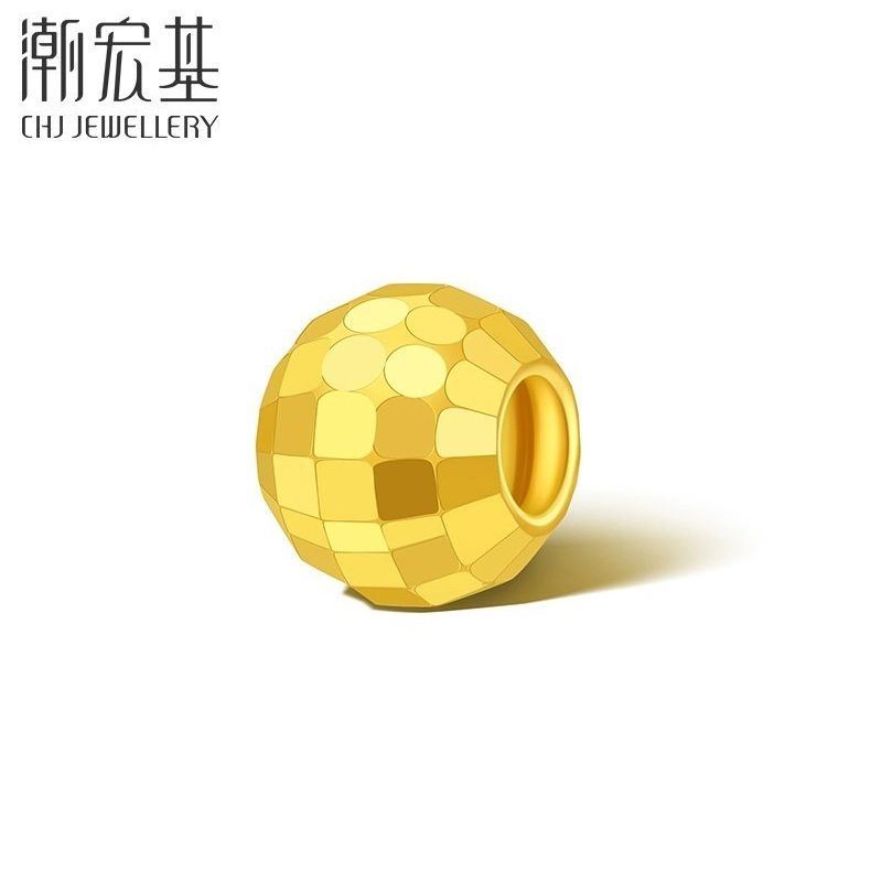 潮宏基  闪耀金珠 足金串珠（大版圆珠）   10066806