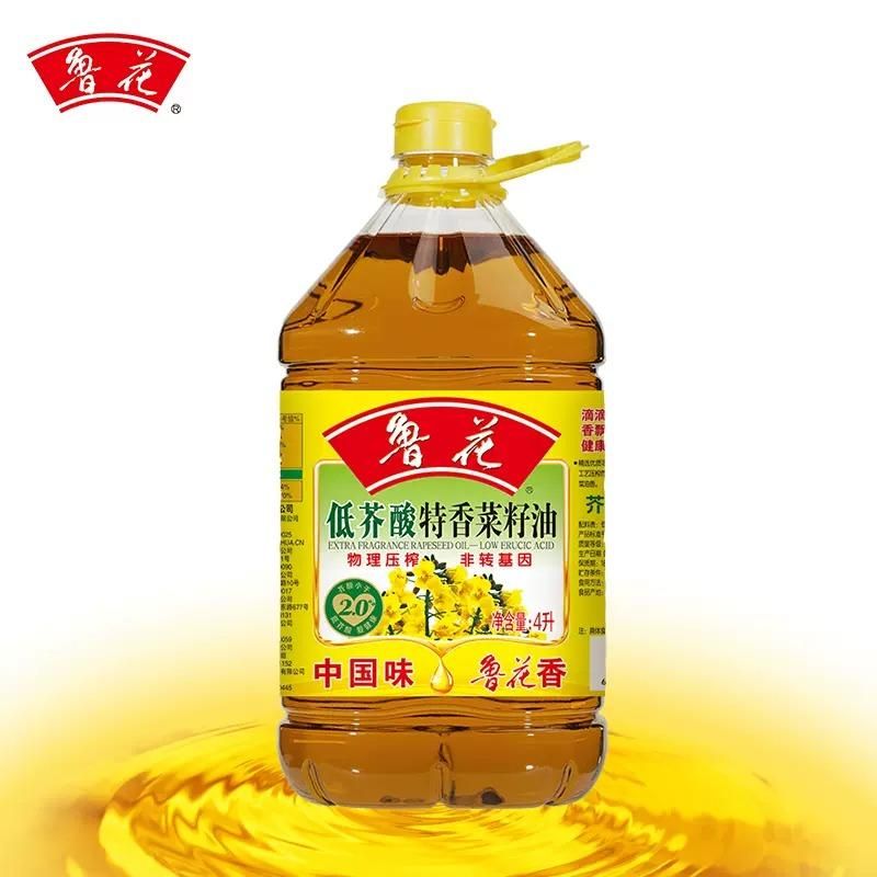 天猫 鲁花 低芥酸特香菜籽油 4L 无规格 .
