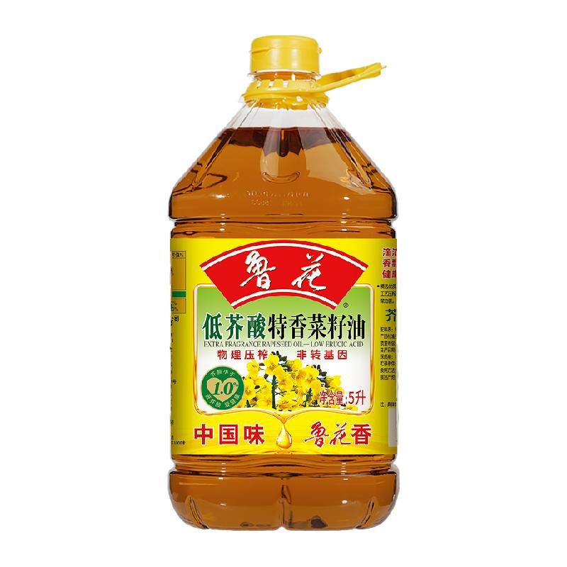 天猫 鲁花低芥酸特香菜籽油5L物理压榨食用油 无规格 .