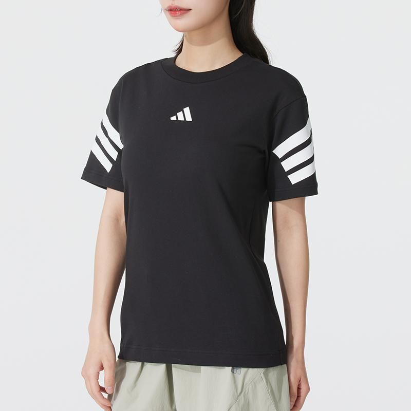 天猫 adidas阿迪达斯短袖T恤女装运动服圆领上衣透气半袖衫