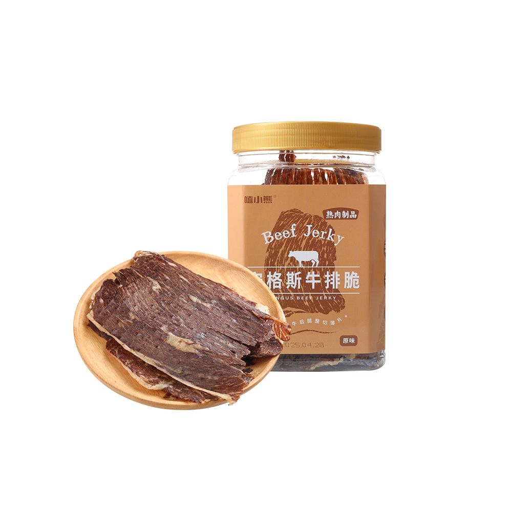 本来生活 嗑小熊安格斯牛排脆100g(原味)