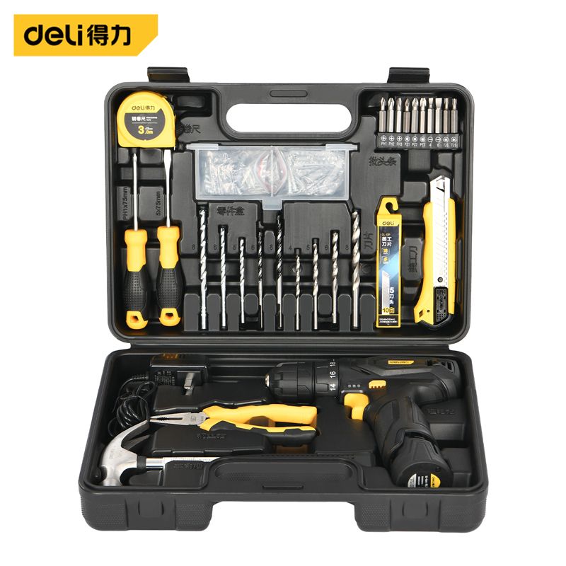 得力  锂电钻工具套装28件套 DL1028L