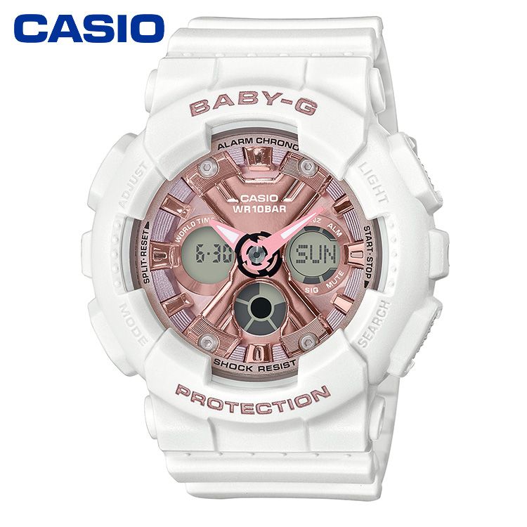 CASIO 卡西欧手表女防水潮流运动ins高颜值学生女表BA-130系列