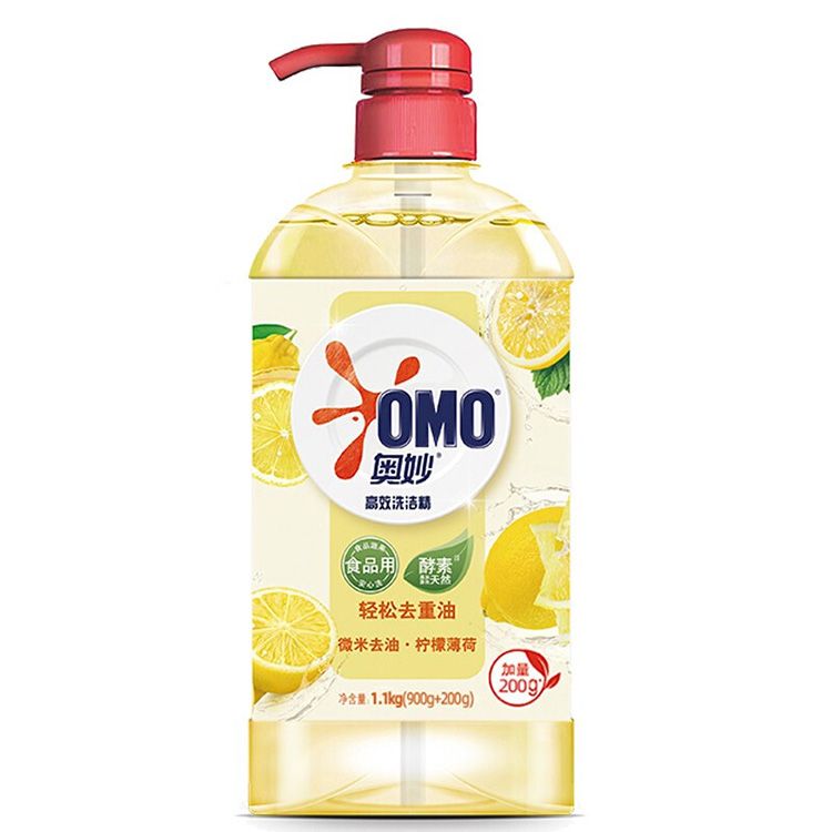 奥妙 厨房去油高效洗洁精1.1kg 柠檬去油