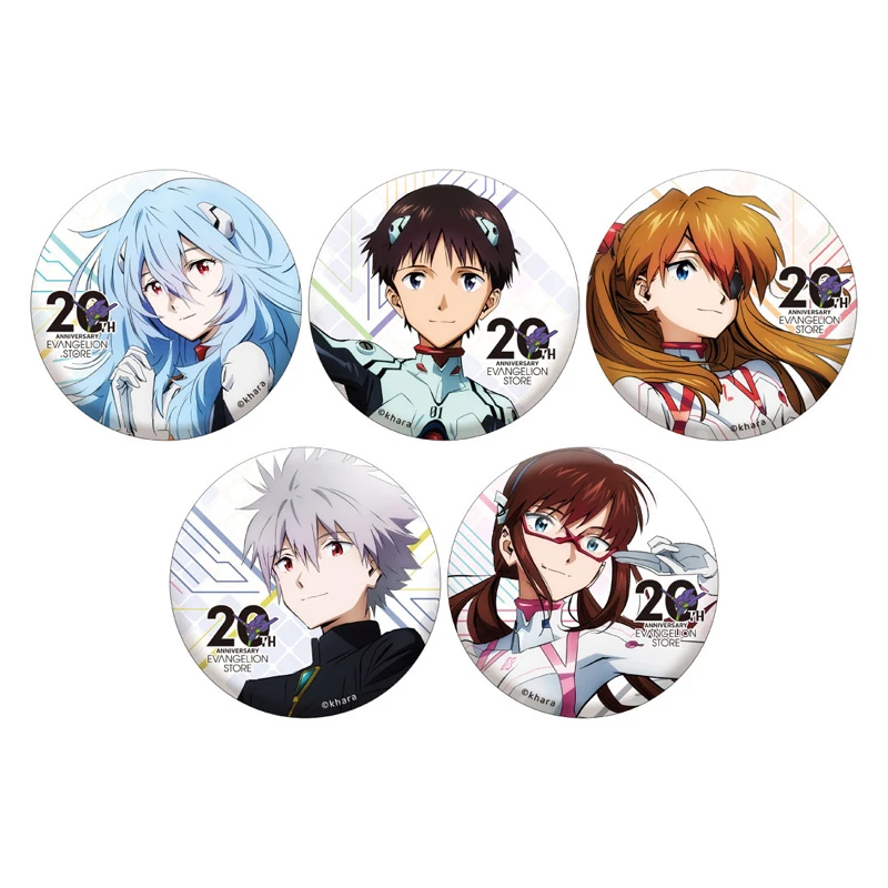 Eva Store 【正品保障】新世纪福音战士 20周年纪念 吧唧徽章 亚克力立牌 明信片套组