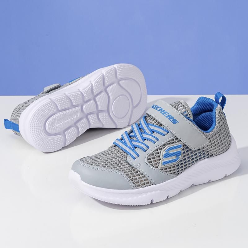 天猫 Skechers斯凯奇网面透气童鞋23夏季新款魔术贴运动休闲鞋