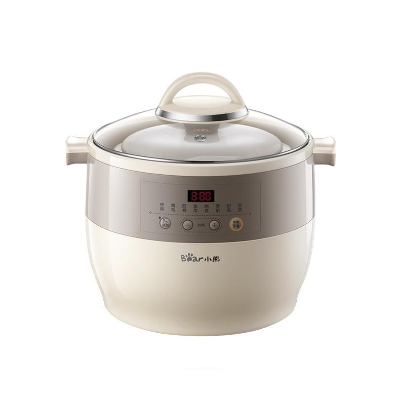 天猫 Bear/小熊DDZ-B45B2电炖锅电炖盅家用全自动多功能煲汤隔水炖 米白色 .