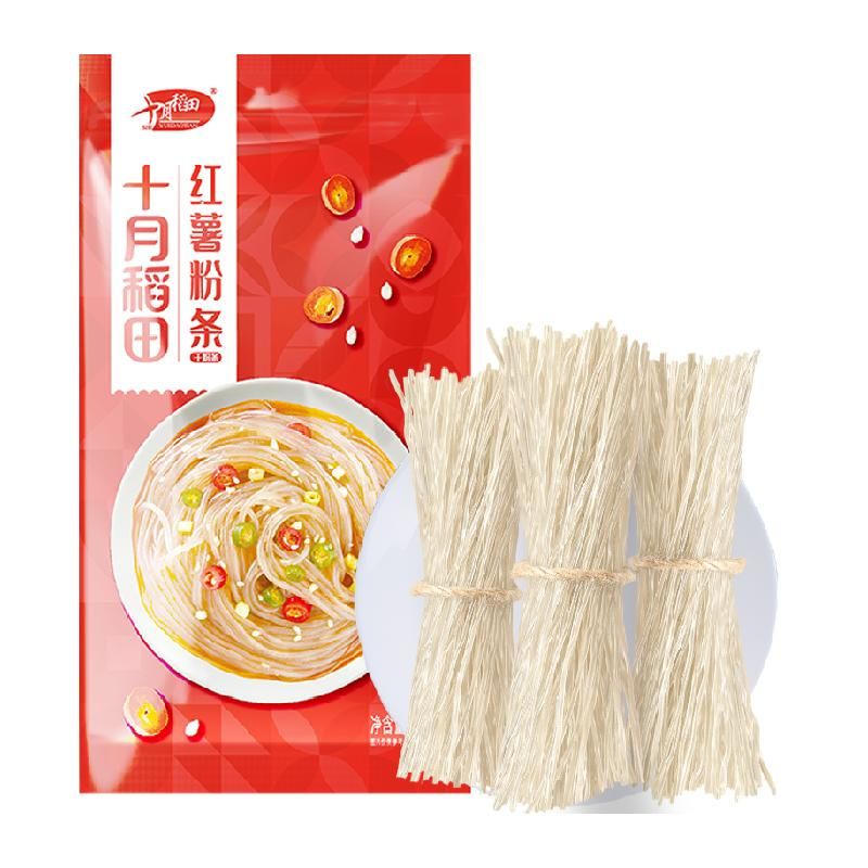 天猫 十月稻田红薯粉条500g干货粉丝 烧烤火锅酸辣粉食材 炖煮配料 1件 .