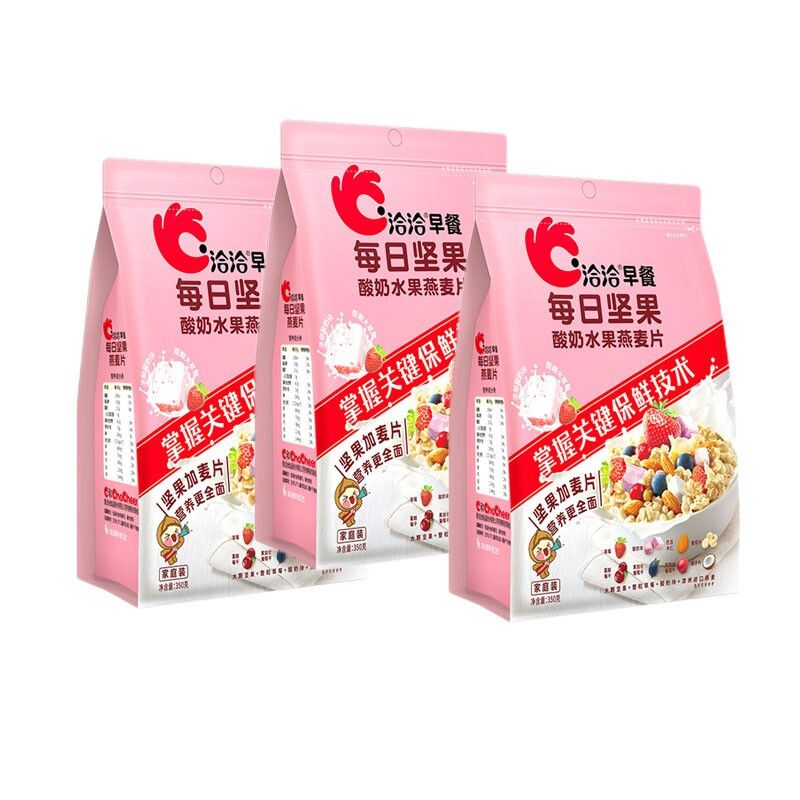 洽洽 每日坚果酸奶水果燕麦片350g*3